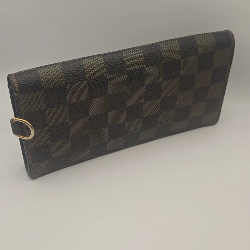 Louis Vuitton Damier Brown Porte Feuille Accordion Long Wallet (VERY GOOD)COA✨️ - Picture 11 of 15